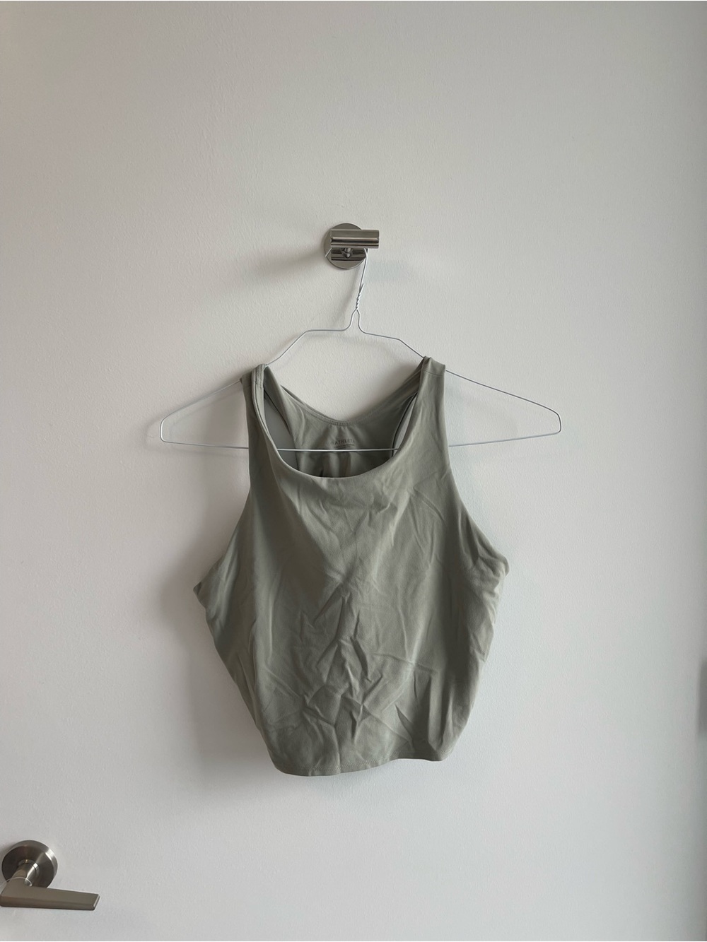 Athleta High-Neck Crop Tank Top - Sage